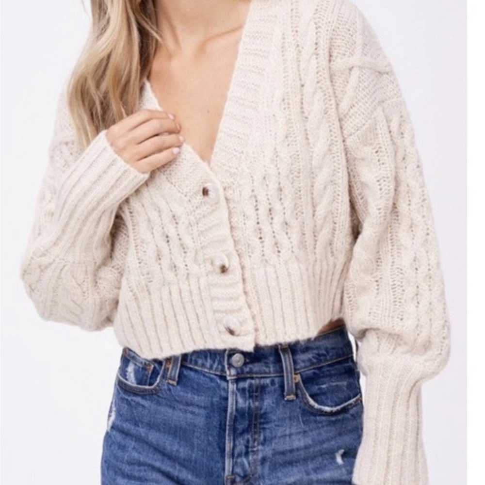 Indigo closet Candice cropped sweater